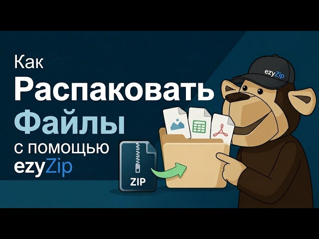 Video thumbnail for 📦 Как Извлечь Файлы с Помощью EzyZip Онлайн Бесплатно | Без Установки Программ