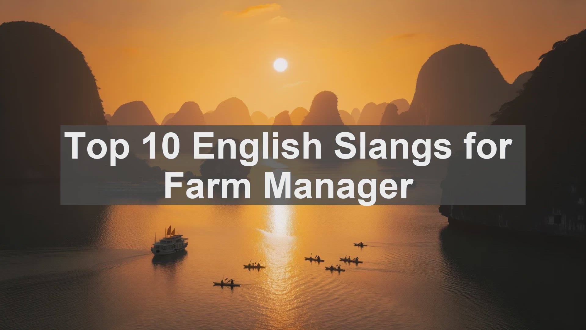 'Video thumbnail for Top 10 English Slangs for Farm Manager'