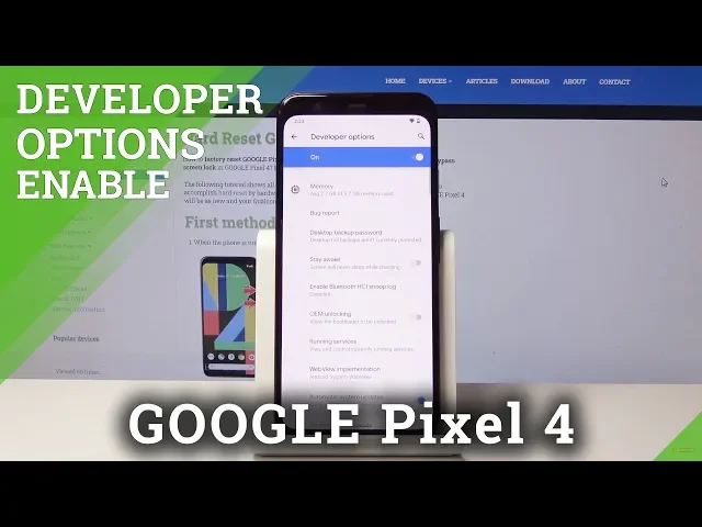 Video thumbnail for How to Activate Developer Options in GOOGLE Pixel 4 - Developer Features