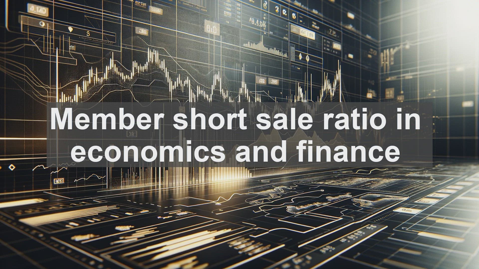 'Video thumbnail for Member short sale ratio in economics and finance'