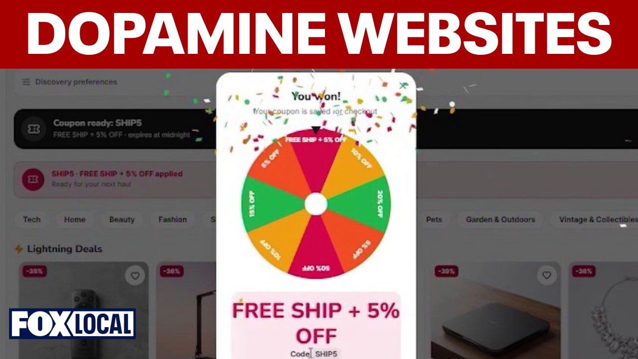 Video thumbnail for 'Dopamine sites' give users the rush of shopping without spending