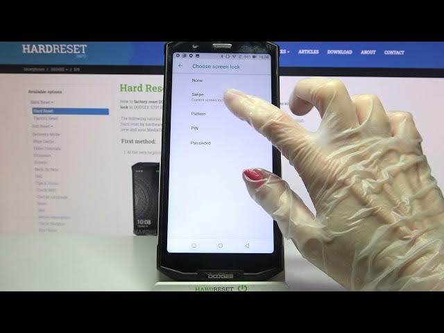 Video thumbnail for How to Add Screen Lock on DOOGEE S70 - Choose Screen Lock