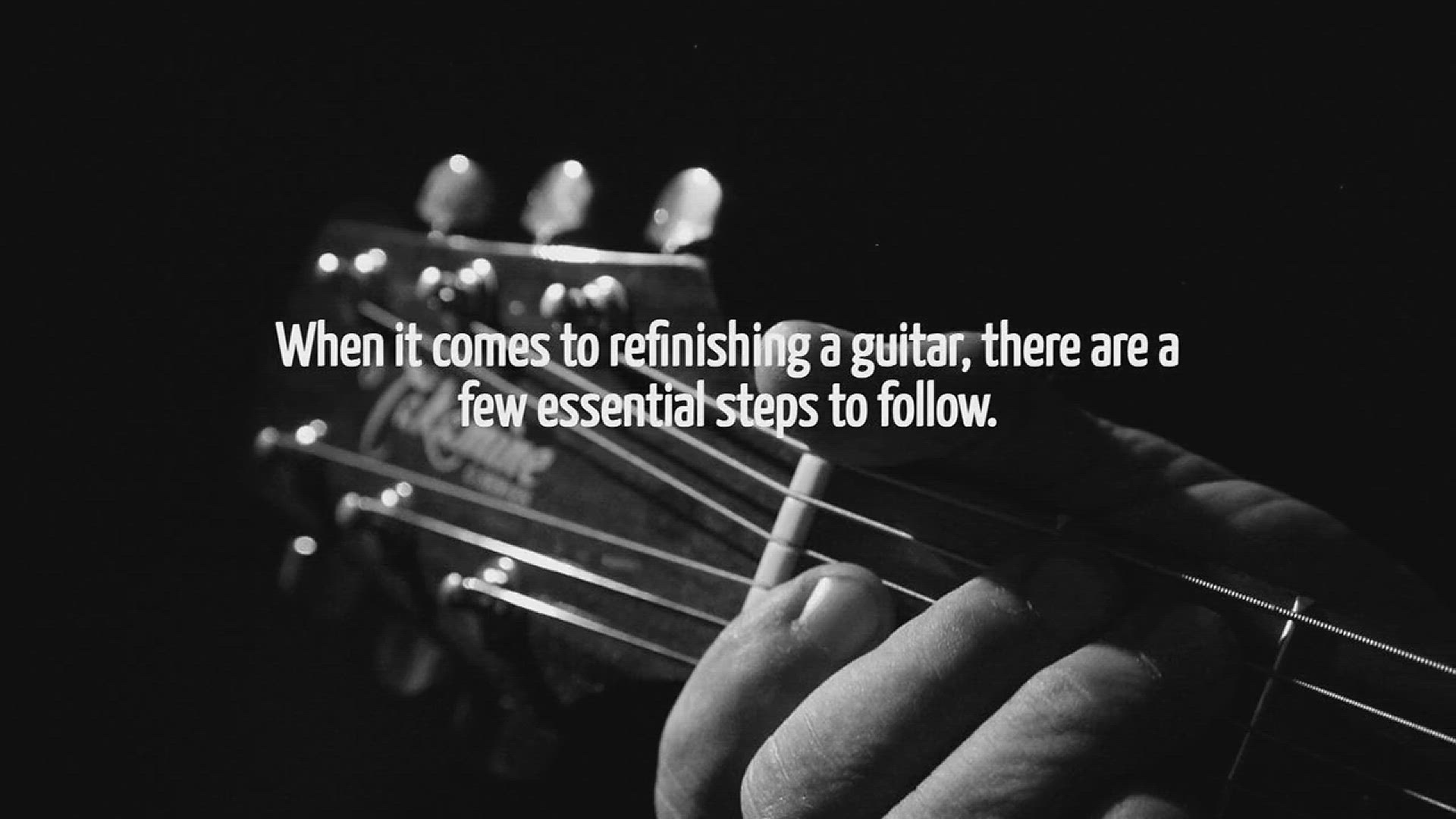 Video thumbnail for How To Refinish Guitar