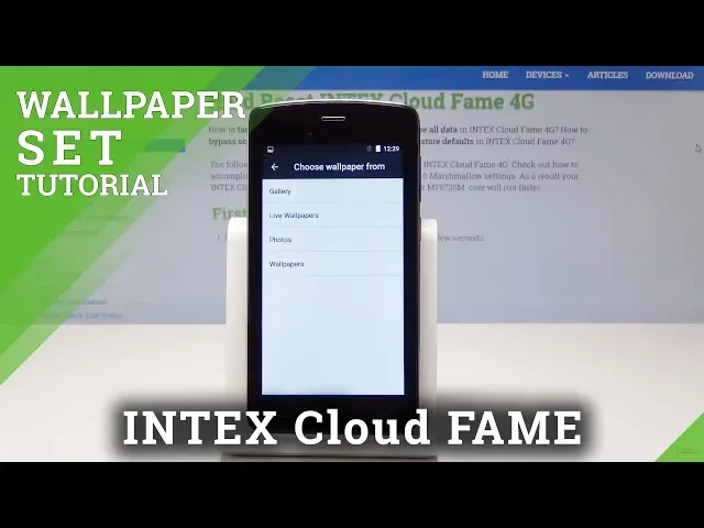 Video thumbnail for How to Personalize Home & Lock Screen in INTEX Cloud Fame 4G - Change Wallpaper
