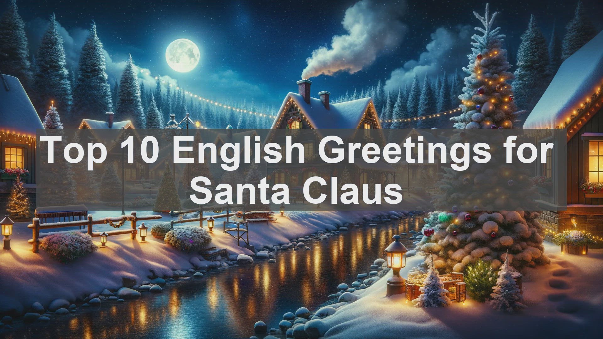 'Video thumbnail for Top 10 English Greetings for Santa Claus'