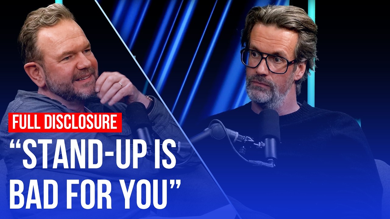 Video thumbnail for James O'Brien meets Marcus Brigstocke | Full Disclosure
