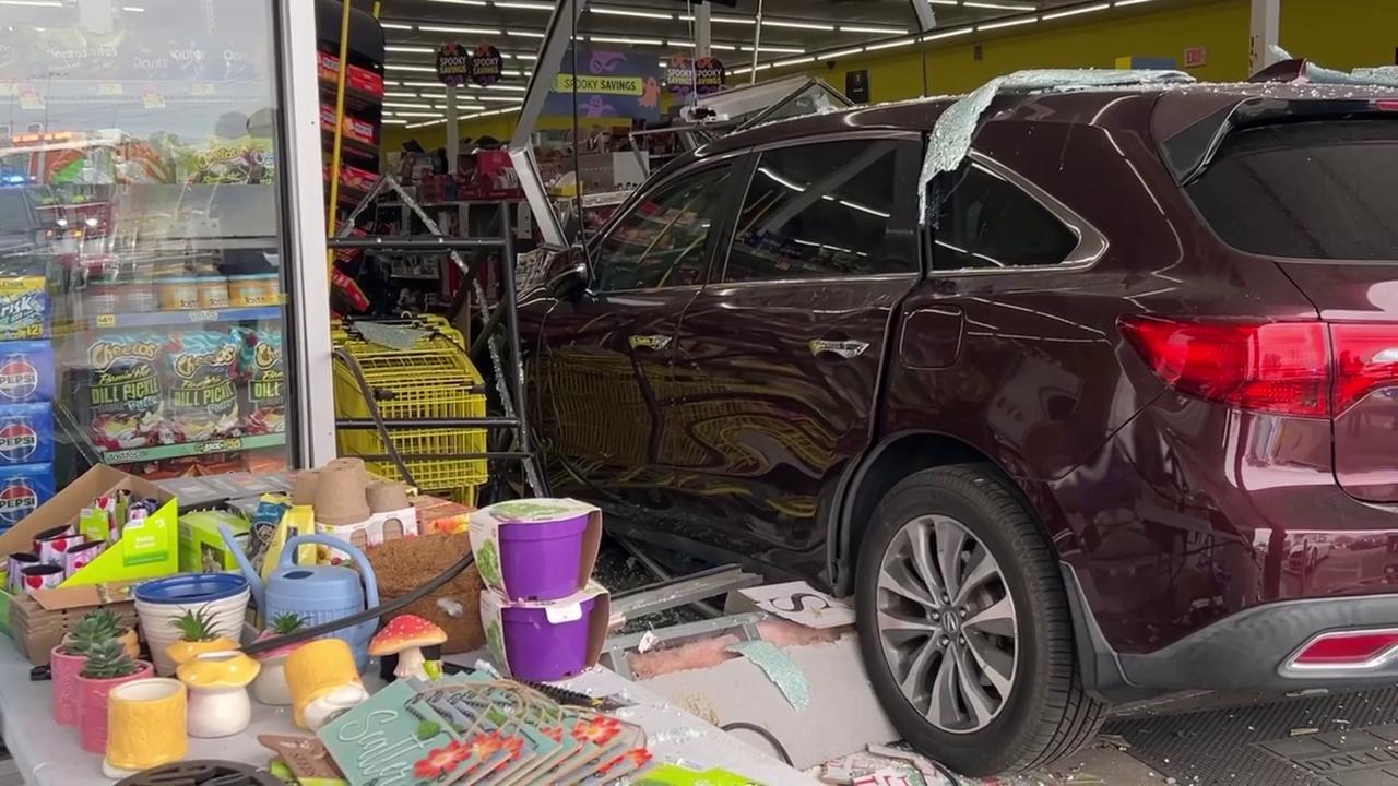 Video thumbnail for US: SUV Smashes Through Albuquerque Dollar General Storefront With Two People Inside.