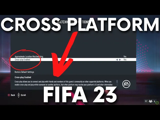 Video thumbnail for Is it possible to play Cross-Platform in FIFA 23?
