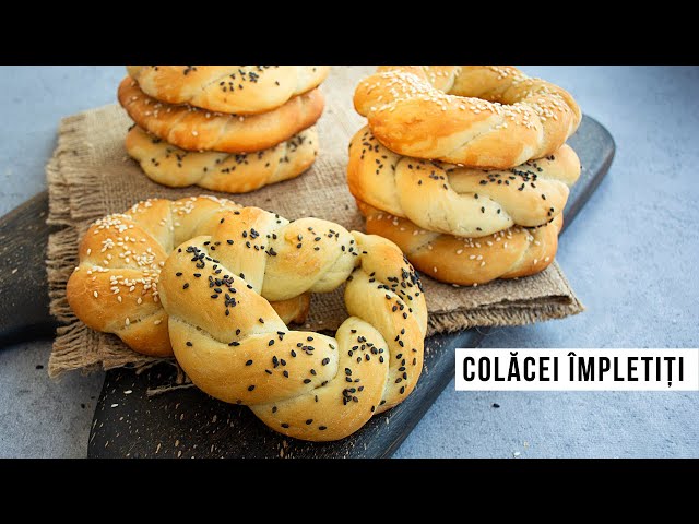 'Video thumbnail for Colaci împletiți de post (din aluat de pâine) | Bucate Aromate'
