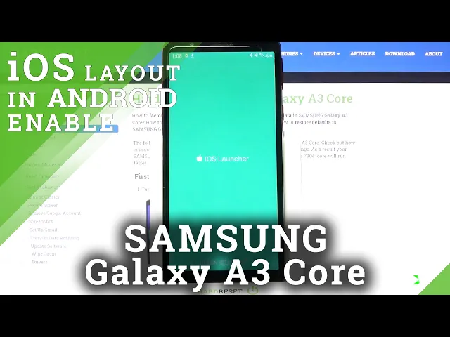 Video thumbnail for How to Download and Apply iOS Launcher on  Samsung Galaxy A3 Core – Install iOS Launcher