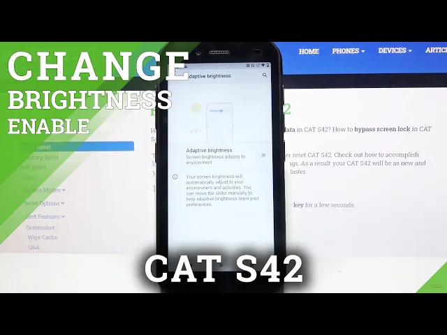 Video thumbnail for How to Enable/Disable Automatic Screen Brightness in Cat S42 - Mange Auto Brightness