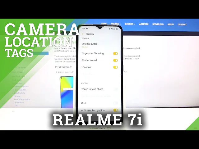 Video thumbnail for How to Turn on/off Camera Location Tags on Realme 7i – Save Pictures Location