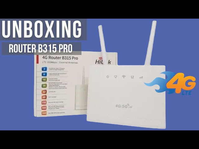 Video thumbnail for Unboxing Router Hilink B315 Pro Lte 300 Mbps