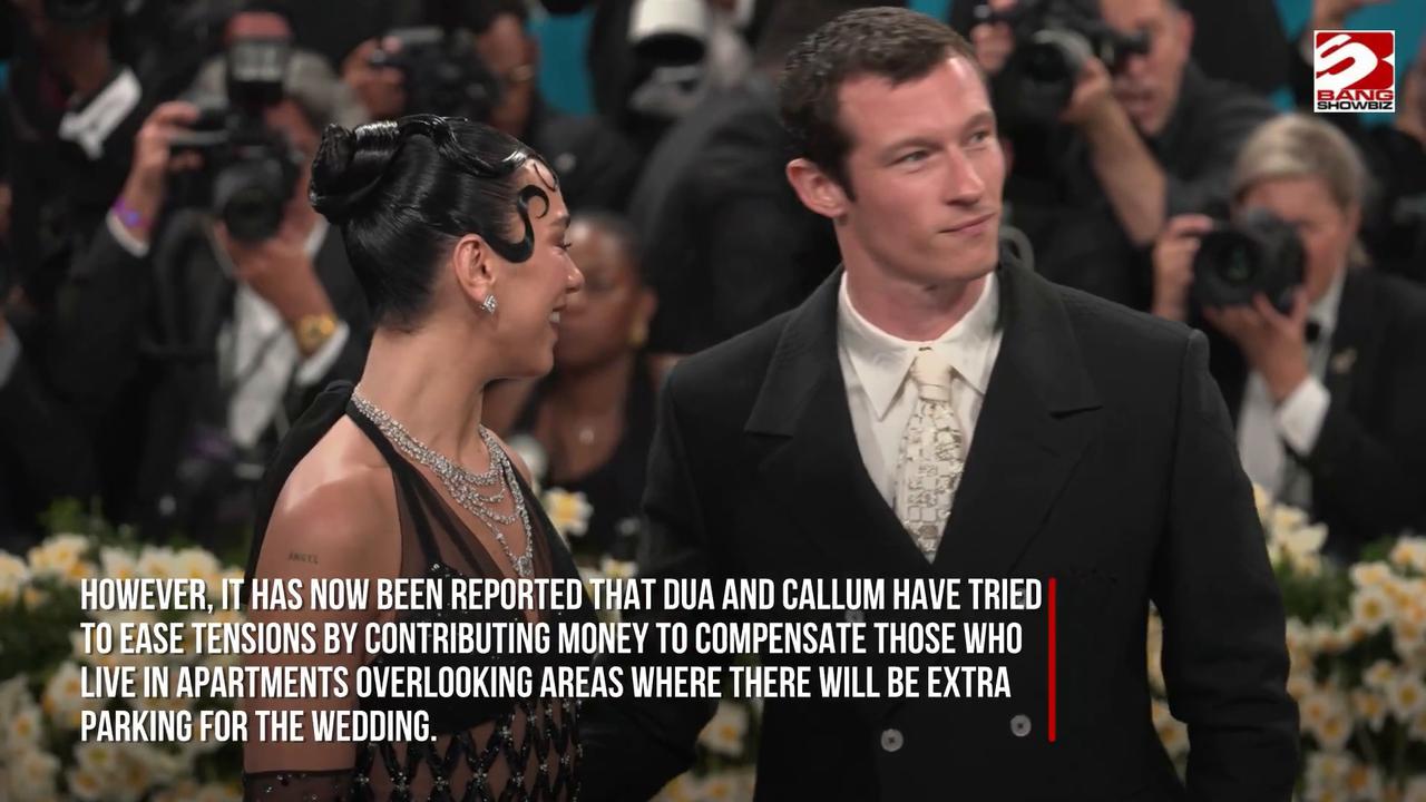 Video thumbnail for Dua Lipa and Callum Turner's wedding donation
