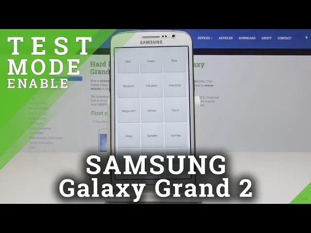 Video thumbnail for Test Mode SAMSUNG Galaxy Grand 2 – Test Samsung Features