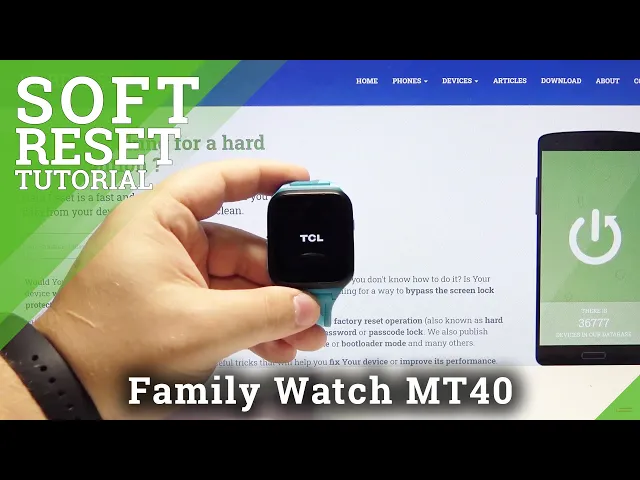 Video thumbnail for Soft Reset ALCATEL TCL Family Watch MT40 – Repair Not Responding Watch