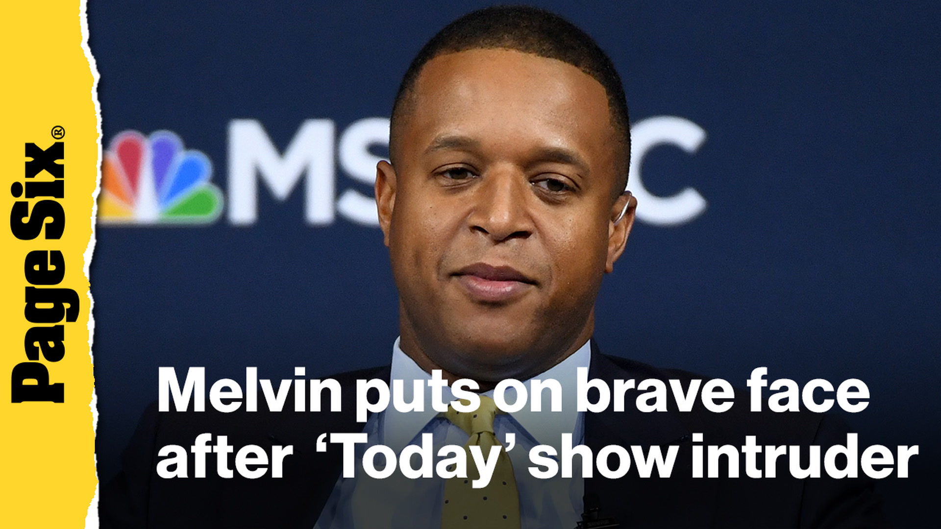 Video thumbnail for Craig Melvin puts on brave face on 'Today' show after intruder broke into studio