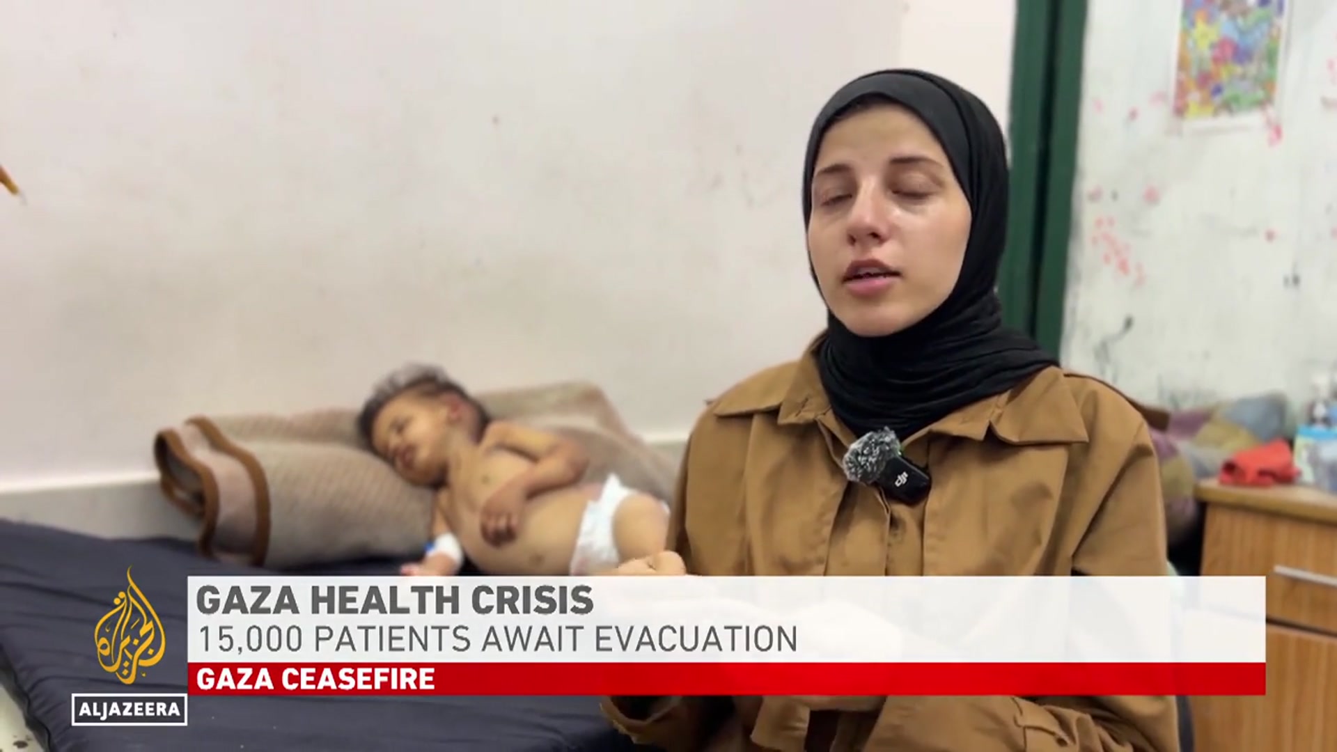 'Video thumbnail for Gaza health crisis: 15,000 patients await evacuation'