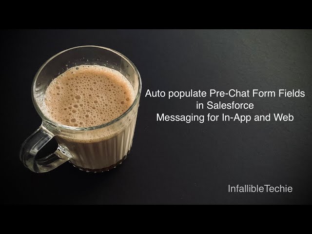 'Video thumbnail for Auto populate Pre Chat Form Fields in Salesforce Messaging for In App and Web'
