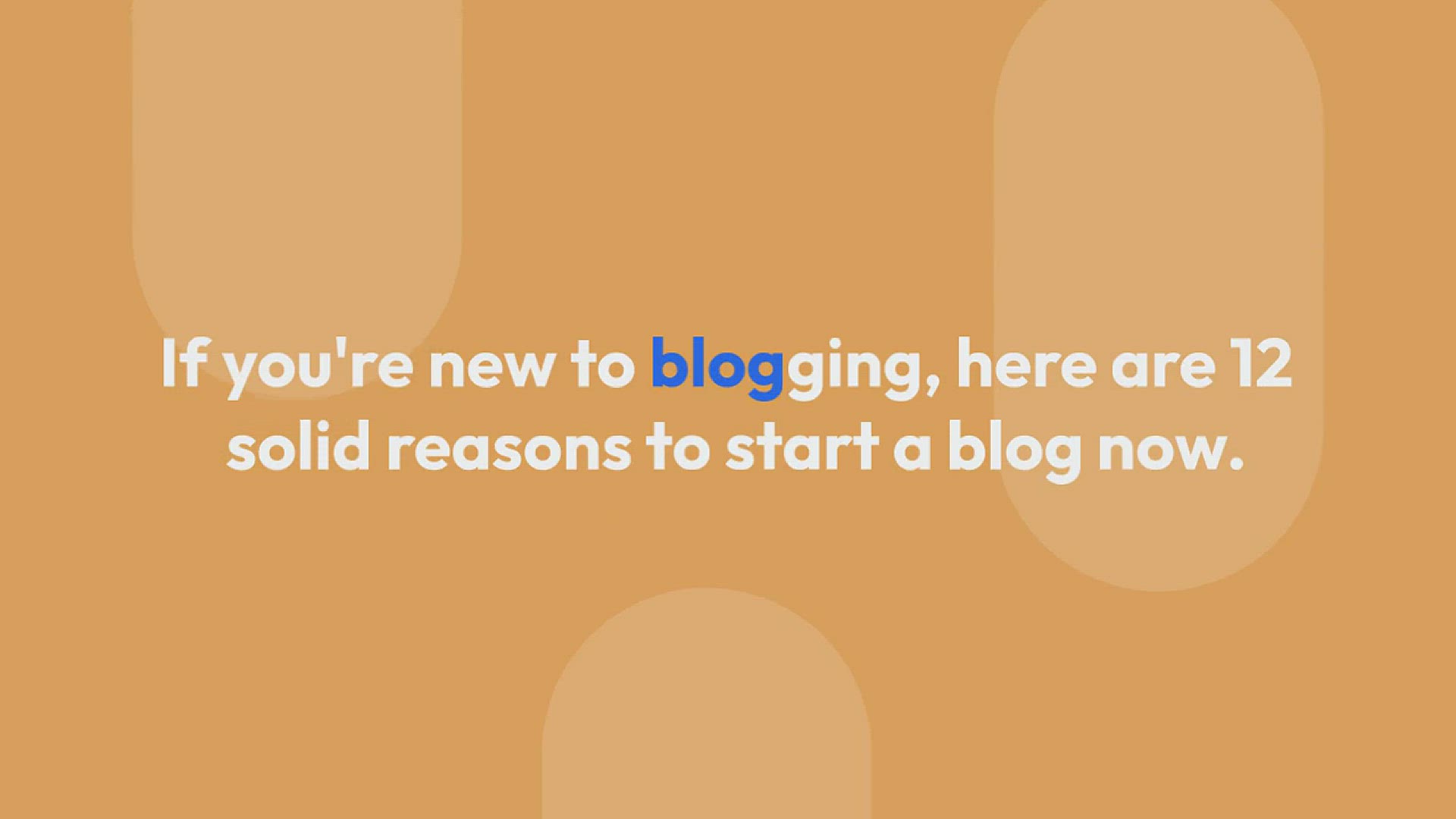 'Video thumbnail for Why Start a Blog? 12 Reasons To Start a Blog Today'