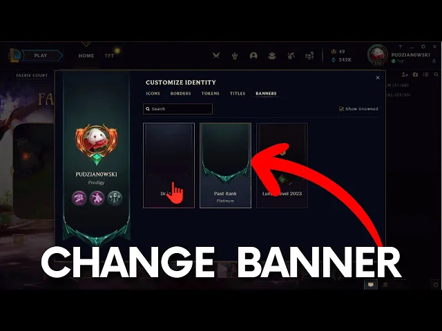 Video thumbnail for How to Change Profile Banner in League of Legends - Account Banners LOL
