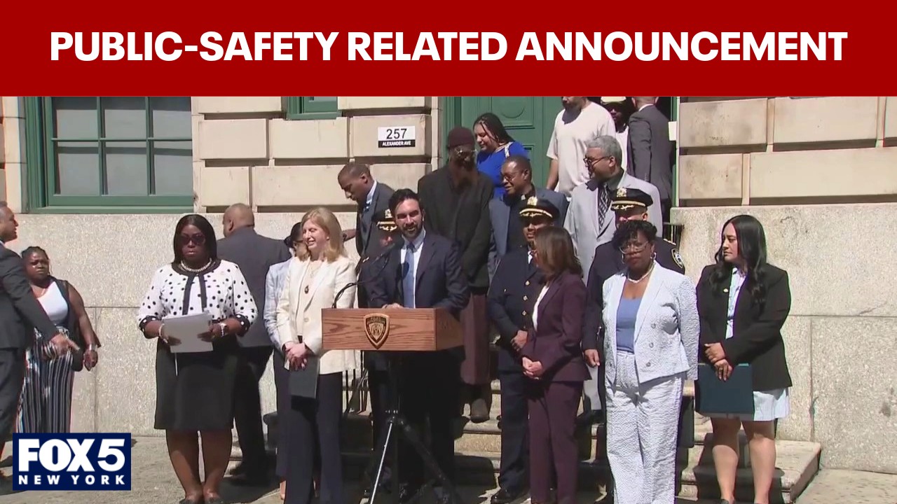 Video thumbnail for FULL: Mamdani, Tisch, Hochul public safety-related announcement