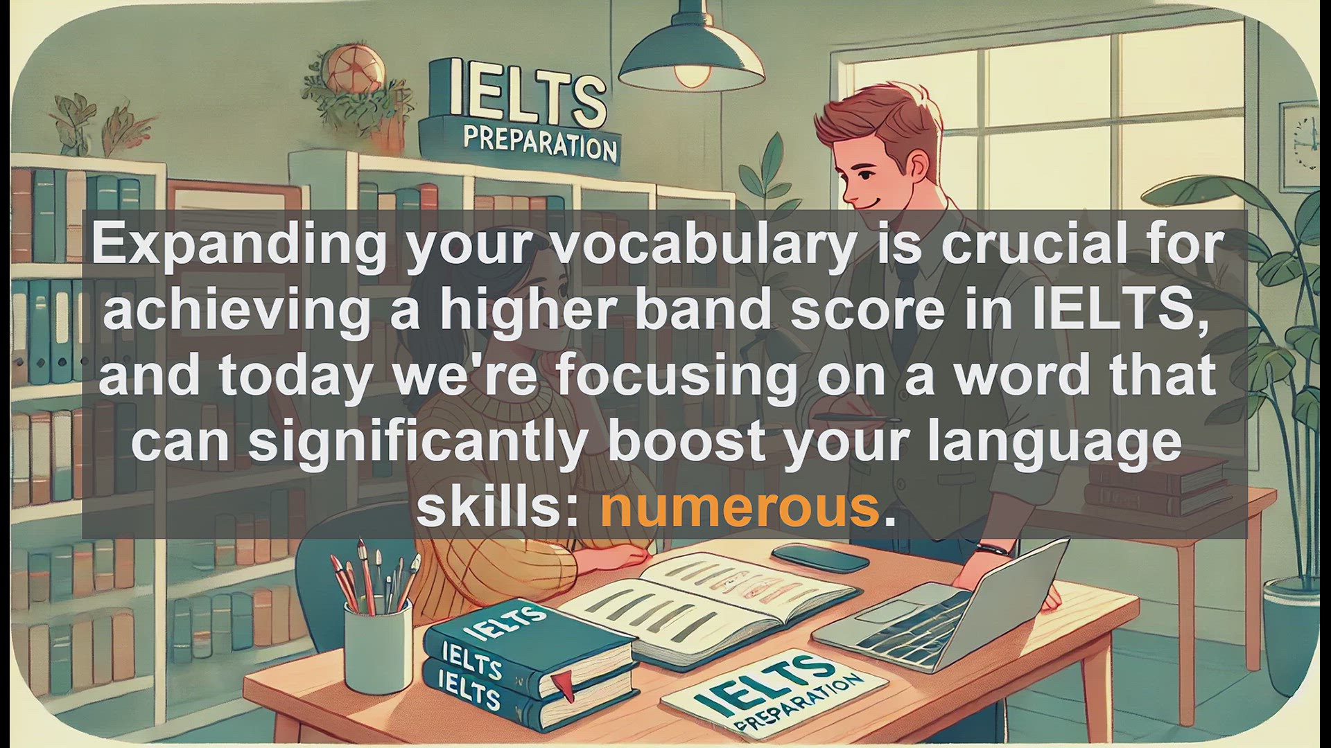 'Video thumbnail for 2500 Must Know IELTS 6.5 Vocabulary - Boost Your IELTS Score: Mastering the Word 'Numerous''