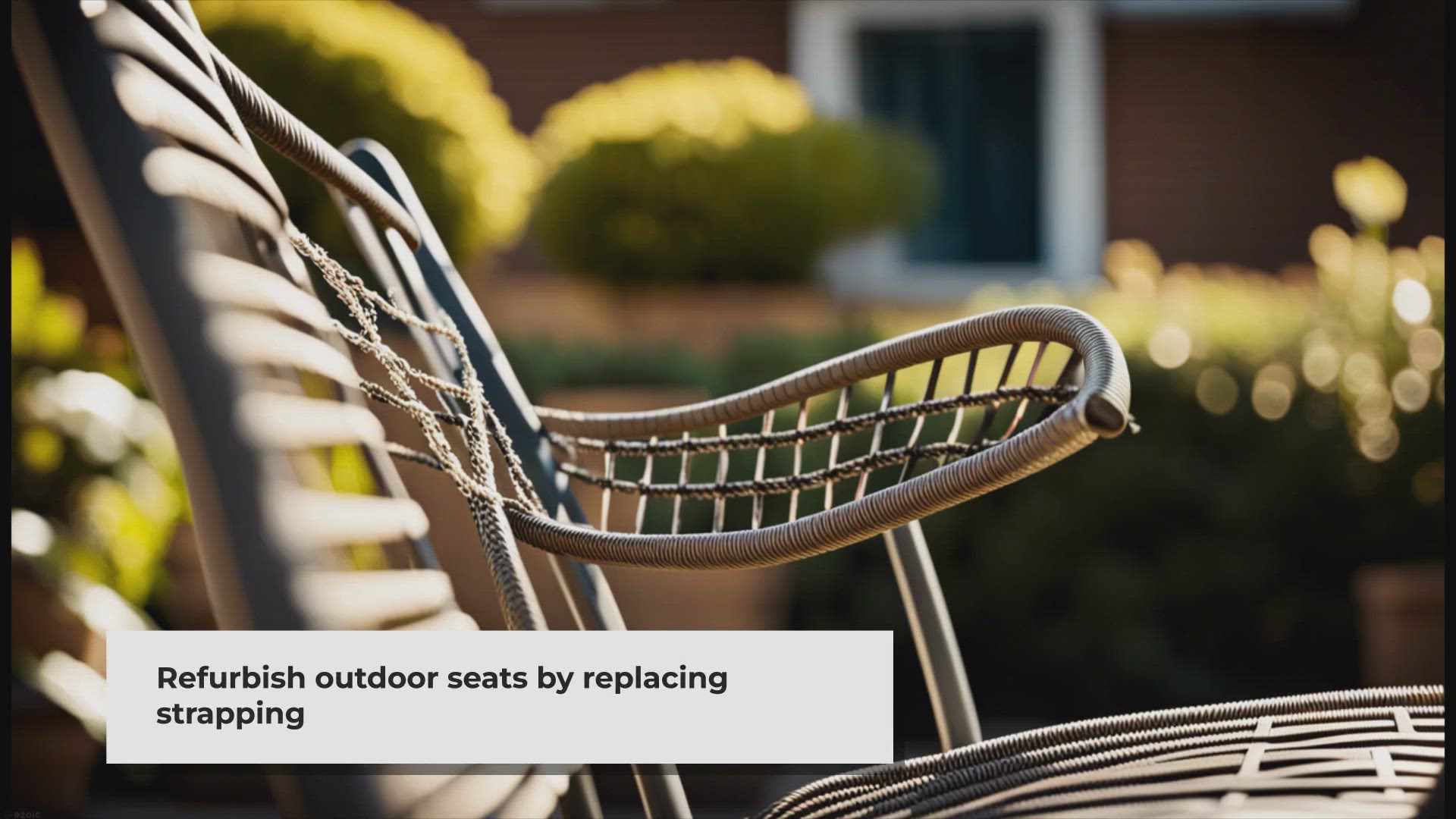 Video thumbnail for How to Fix Webbing on Patio Chair