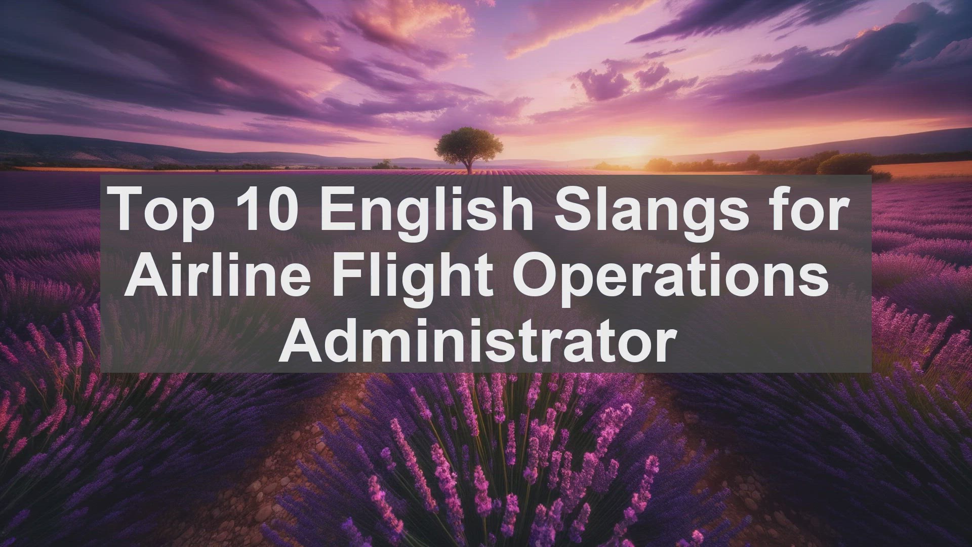 'Video thumbnail for Top 10 English Slangs for Airline Flight Operations Administrator'