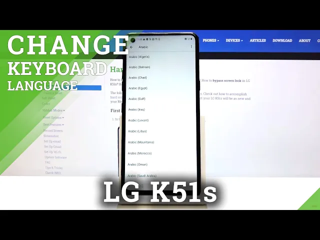 Video thumbnail for How to Change Keyboard Language on LG K51s – Keyboard Settings
