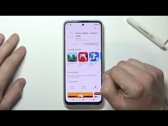 Video thumbnail for How to Hide Notch on MOTOROLA MOTO G41 - Natcho Notch App