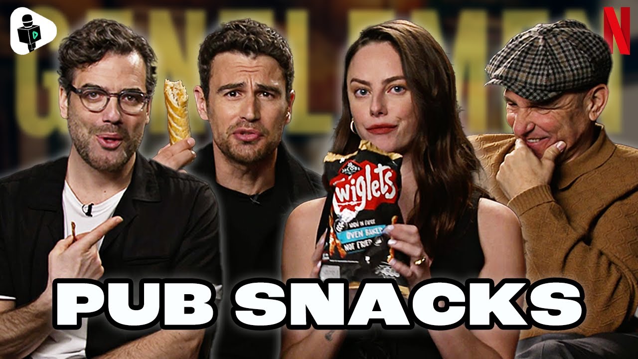 Video thumbnail for "That's DISGUSTING!" 🤣 Theo James & The Cast Of The Gentlemen RANK British Pub Snacks |The Gentlemen