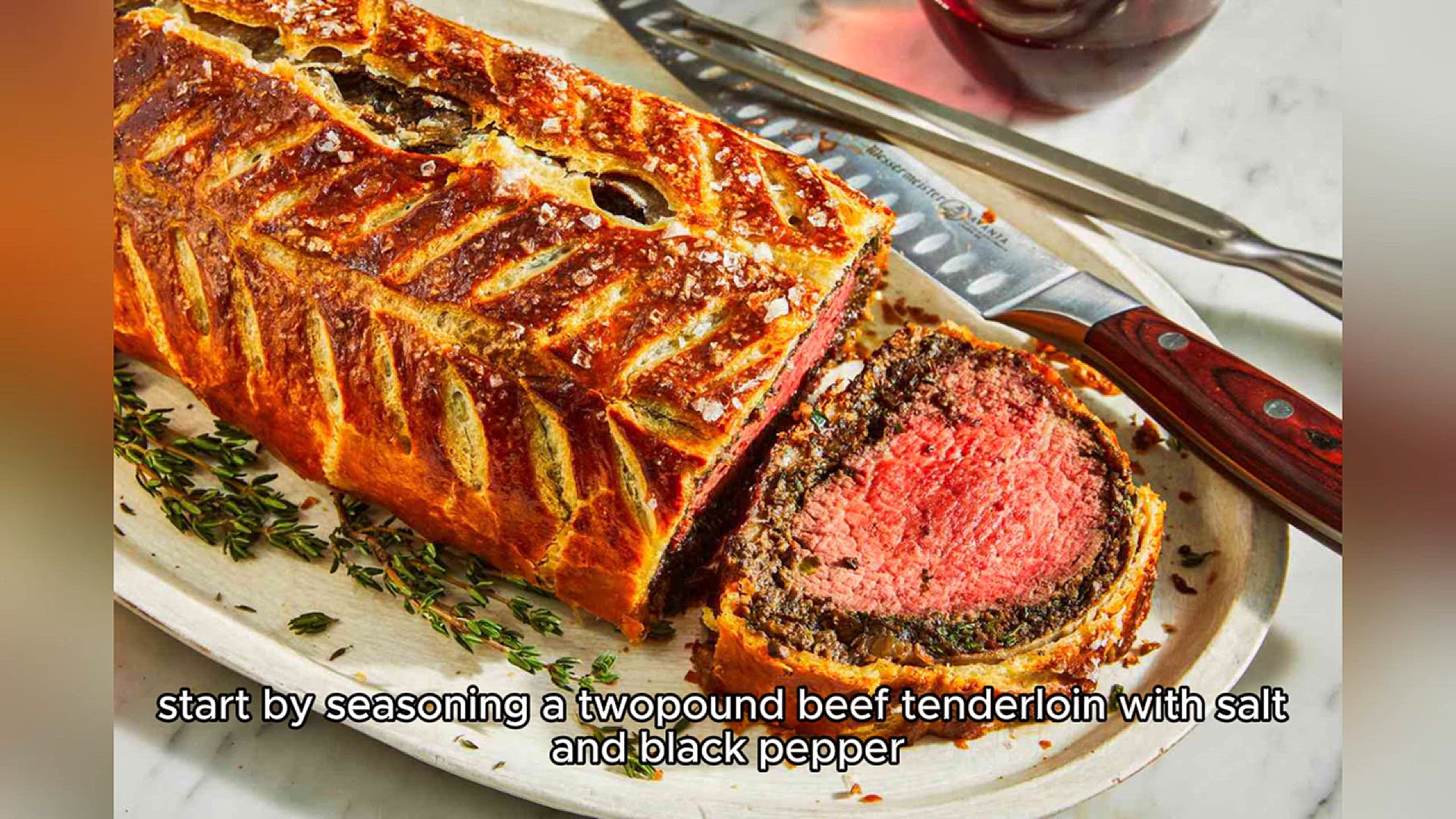 Video thumbnail for Beef Wellington recipe