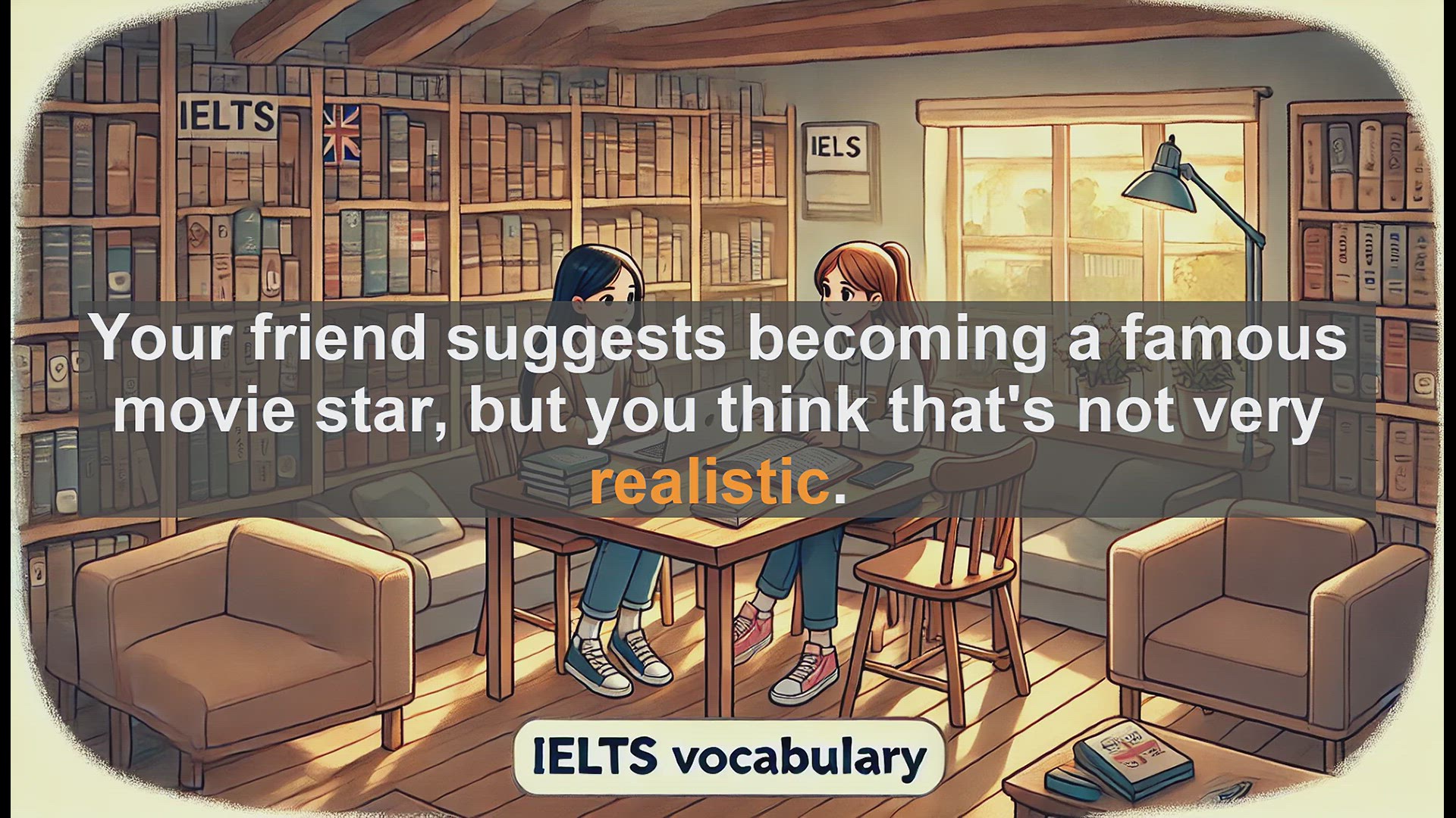 'Video thumbnail for 2500 Must Know IELTS 6.5 Vocabulary - Understanding 'Realistic': A Key Word for IELTS Success'