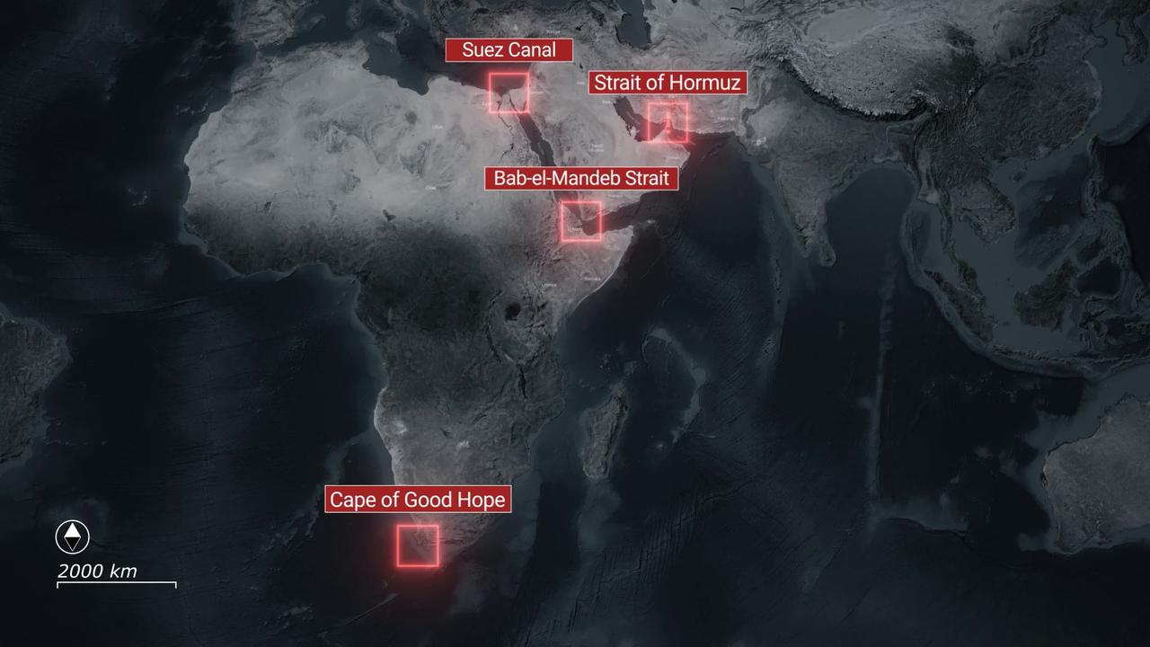 Video thumbnail for Iran: MOTION GRAPHICS - Mounting tensions in Bab el-Mandeb Strait threaten maritime trade.
