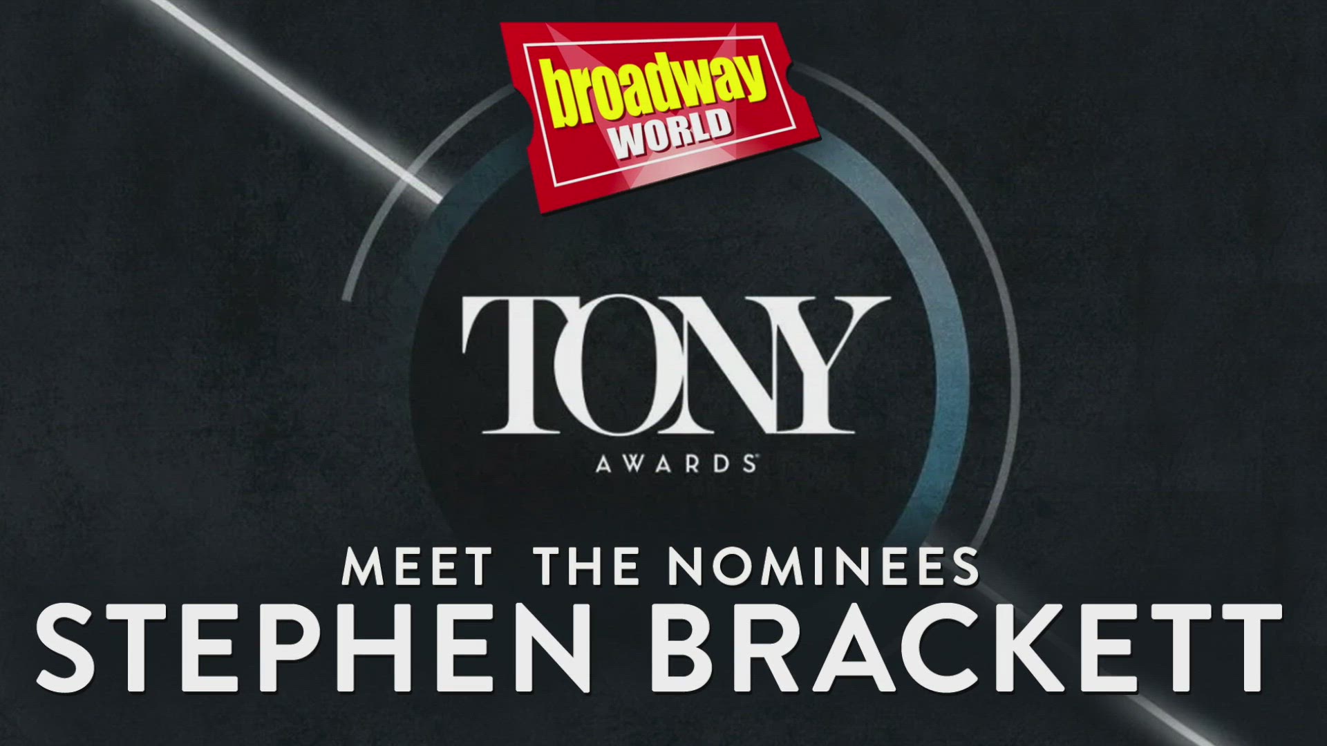 Video thumbnail for Meet the 2022 Tony Nominees: A STRANGE LOOP's Stephen Brackett