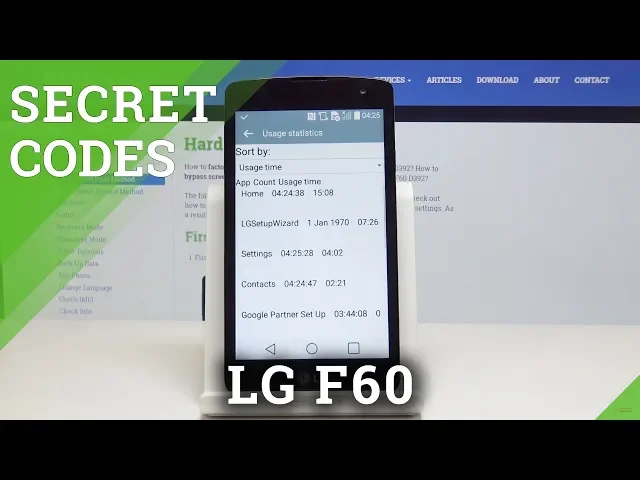 Video thumbnail for Secret Codes for LG F60 - Discover Hidden LG Modes