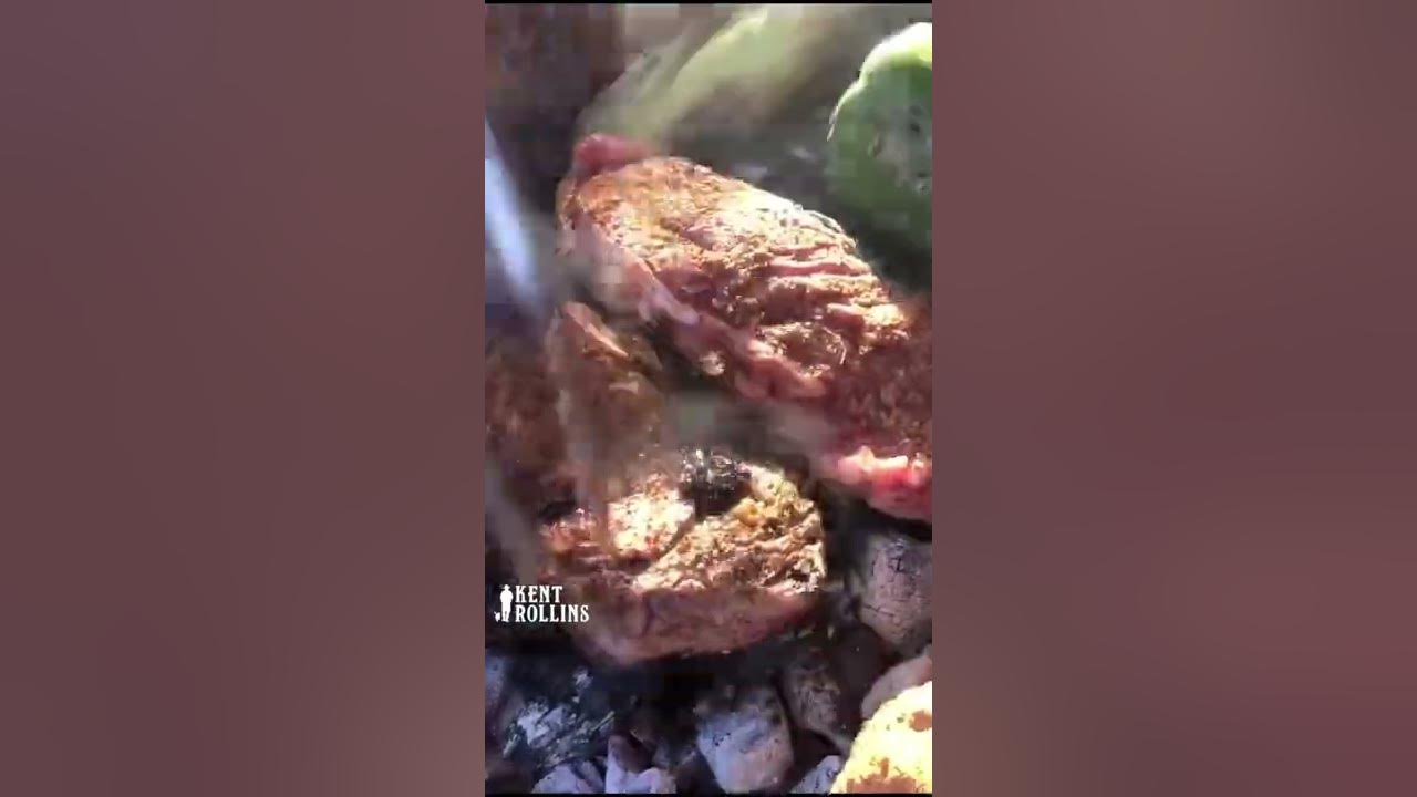 'Video thumbnail for Caveman Steak over Coals!'
