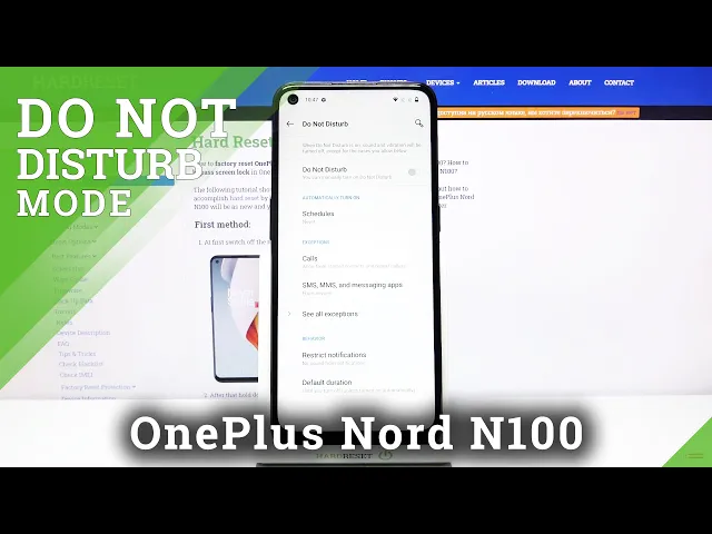 Video thumbnail for How to Enable DND Mode in OnePlus Nord N100 - Find Do Not Disturb Mode Options