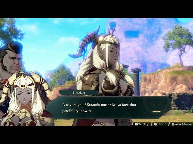 Video thumbnail for Fire Emblem: Fortune's Weave - 1 Theodora Path Ch 8: Battle vs. The Har Hali: Defeat Nuzzuo