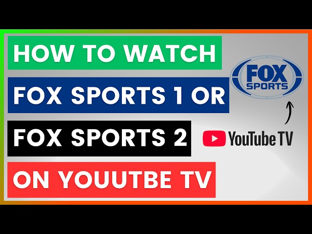 Video thumbnail for How To Watch Fox Sports 1 Or Fox Sports 2 On YouTube TV? [in 2026]