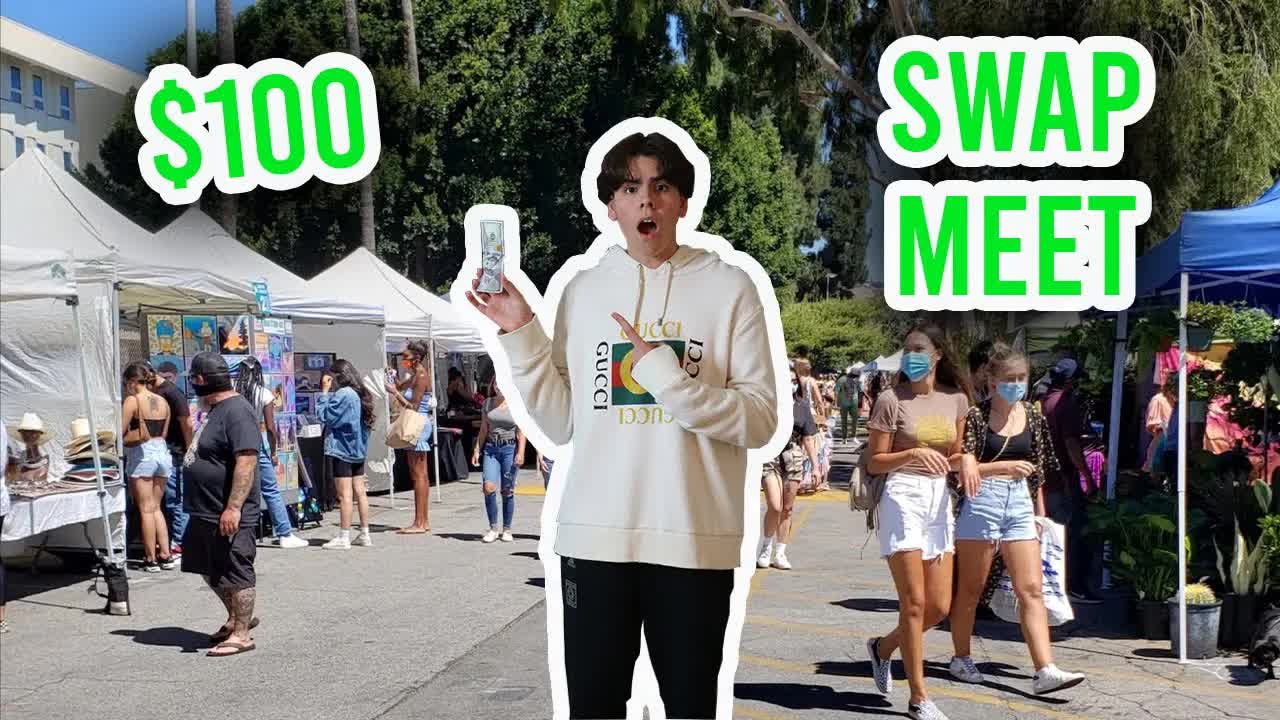 Video thumbnail for WHAT CAN $100 GET YOU AT THE SWAP MEET (MELROSE TRADING POST)