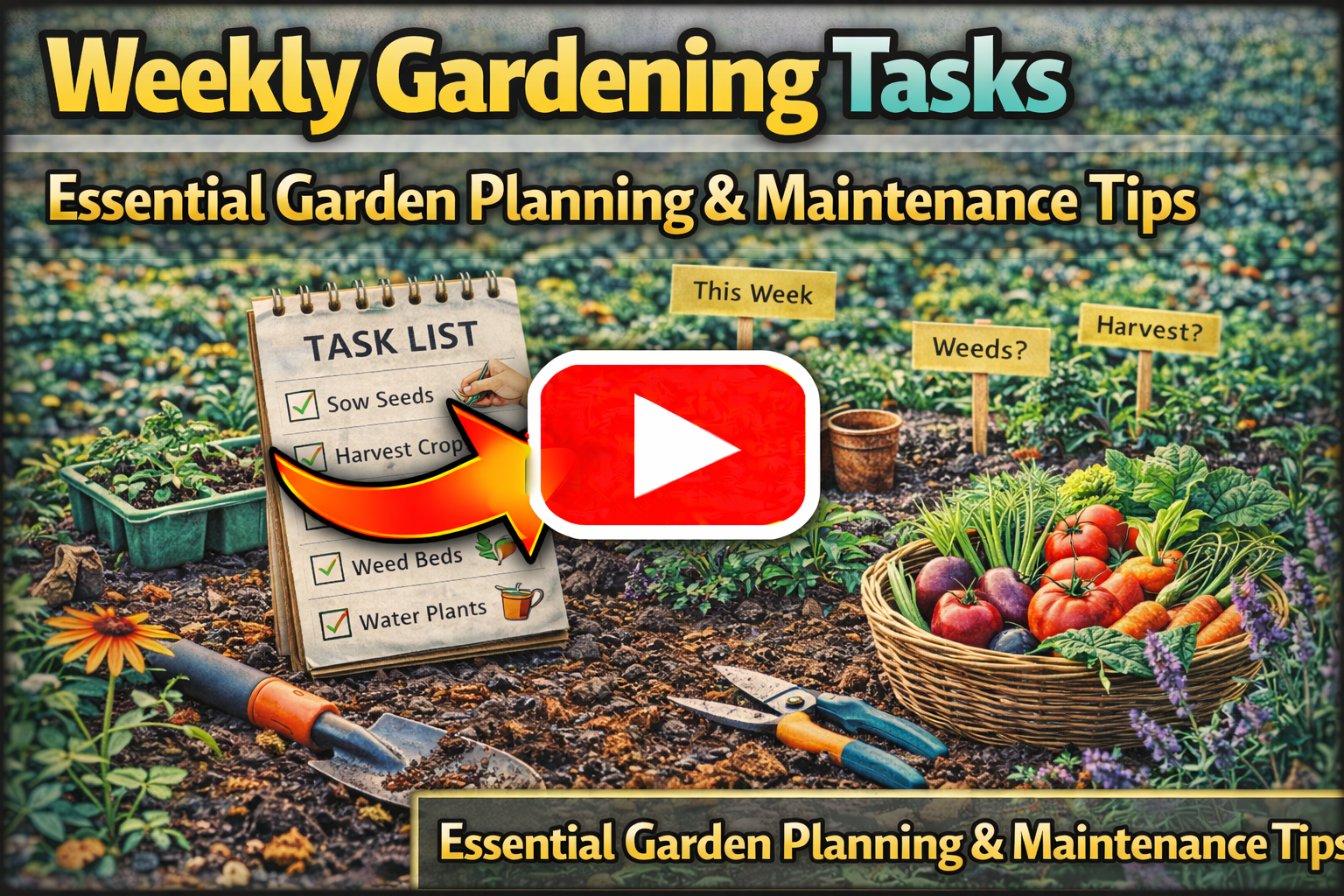 Video thumbnail for Weekly Gardening Tasks | Essential Garden Planning & Maintenance Tips