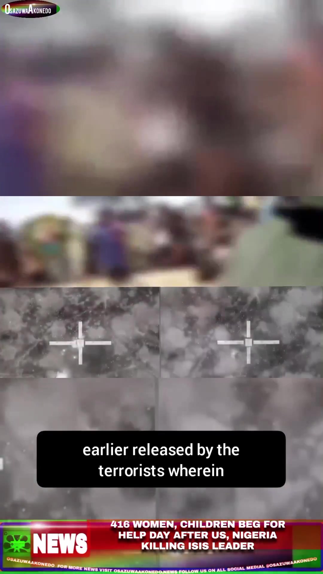 416 Women, Children Beg For Help Day After US, Nigeria Killing ISIS Leader