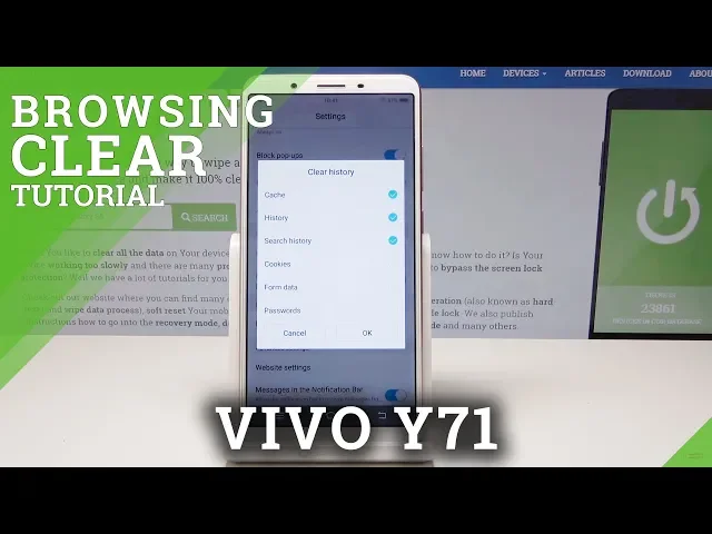 Video thumbnail for How to Clear Browser Data in VIVO Y71 - Reset History & Cookies