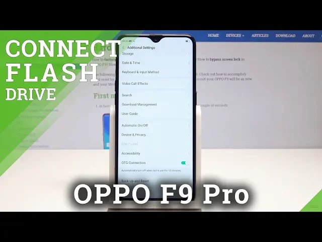 Video thumbnail for How to Connect Flash Drive in OPPO F9 - OTG Connection