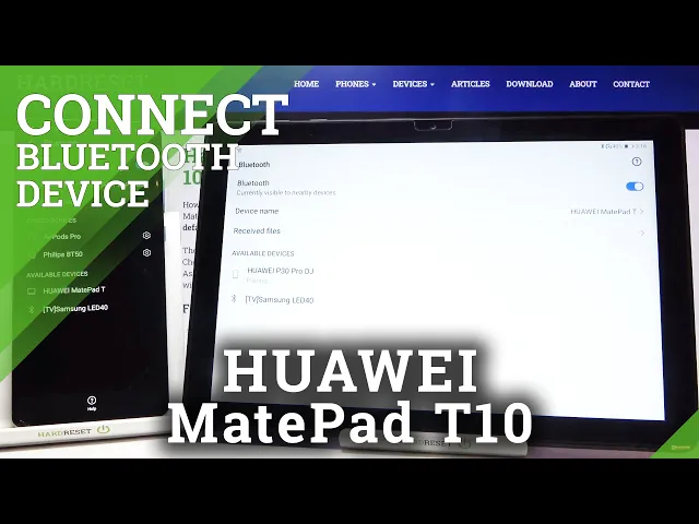 Video thumbnail for How to Connect Bluetooth Device with HUAWEI MatePad T10 – Bluetooth Connection