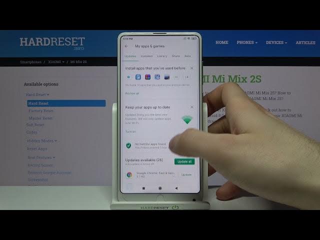Video thumbnail for How to Update Apps on XIAOMI Mi Mix 2S – Auto Update Apps