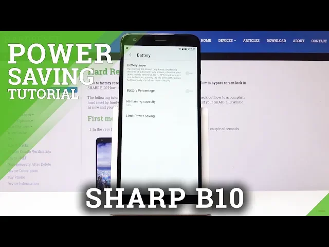 Video thumbnail for How to Save Battery Charge on SHARP B10 - Power Saving Mode