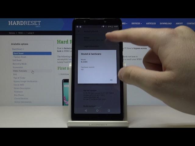 Video thumbnail for How to Find Phone Specification in WIKO Lenny 5 – Check Phone Specification